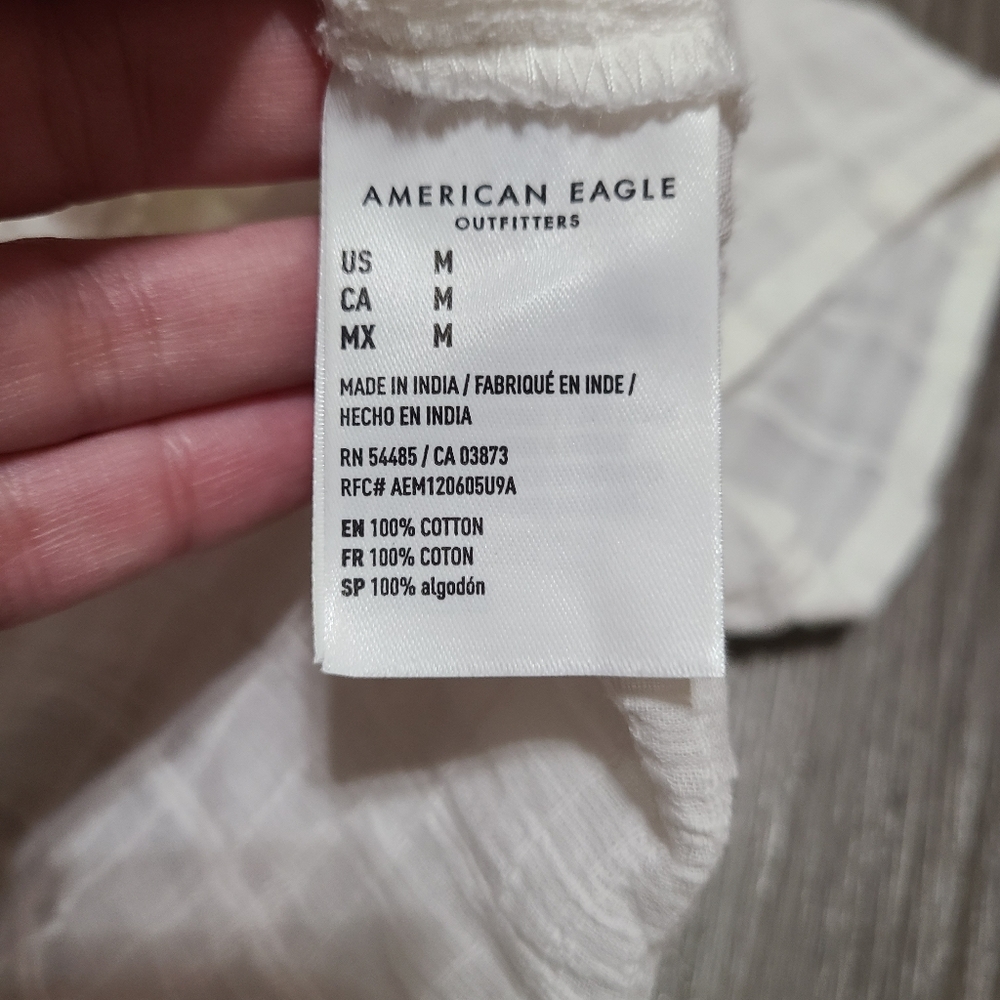 American Eagle White Blouse - Picture 4 of 4